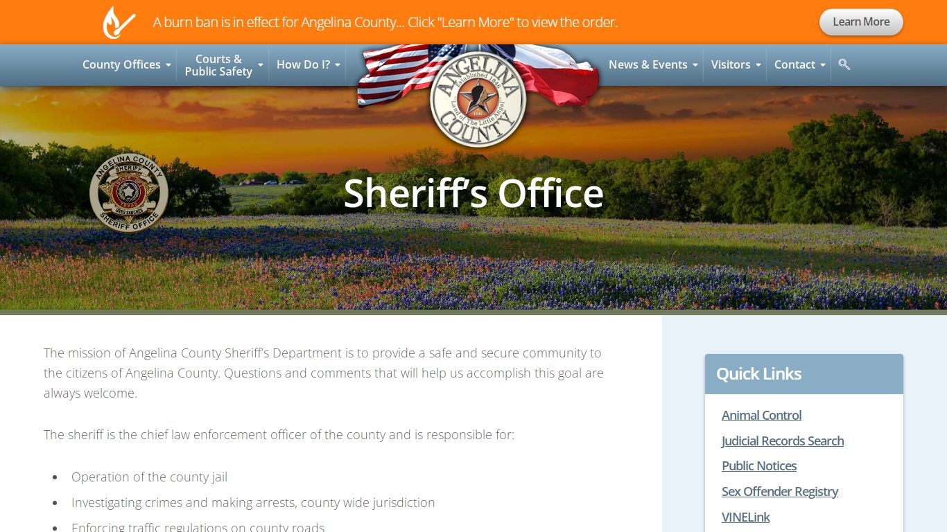 Sheriff's Office - Angelina County